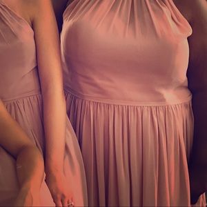 Bridesmaids dress in blush